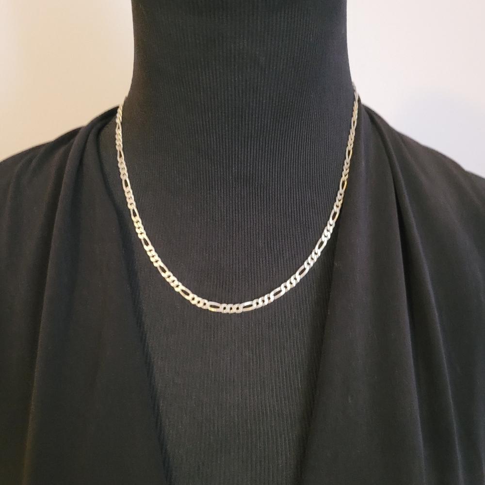 Sterling Silver Figaro Necklace